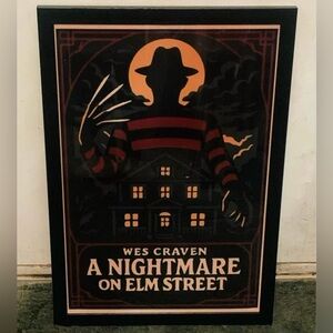 RARE Custom Framed Vintage 1984 Wes Craven “A Nightmare on Elm Street” Wall Art
